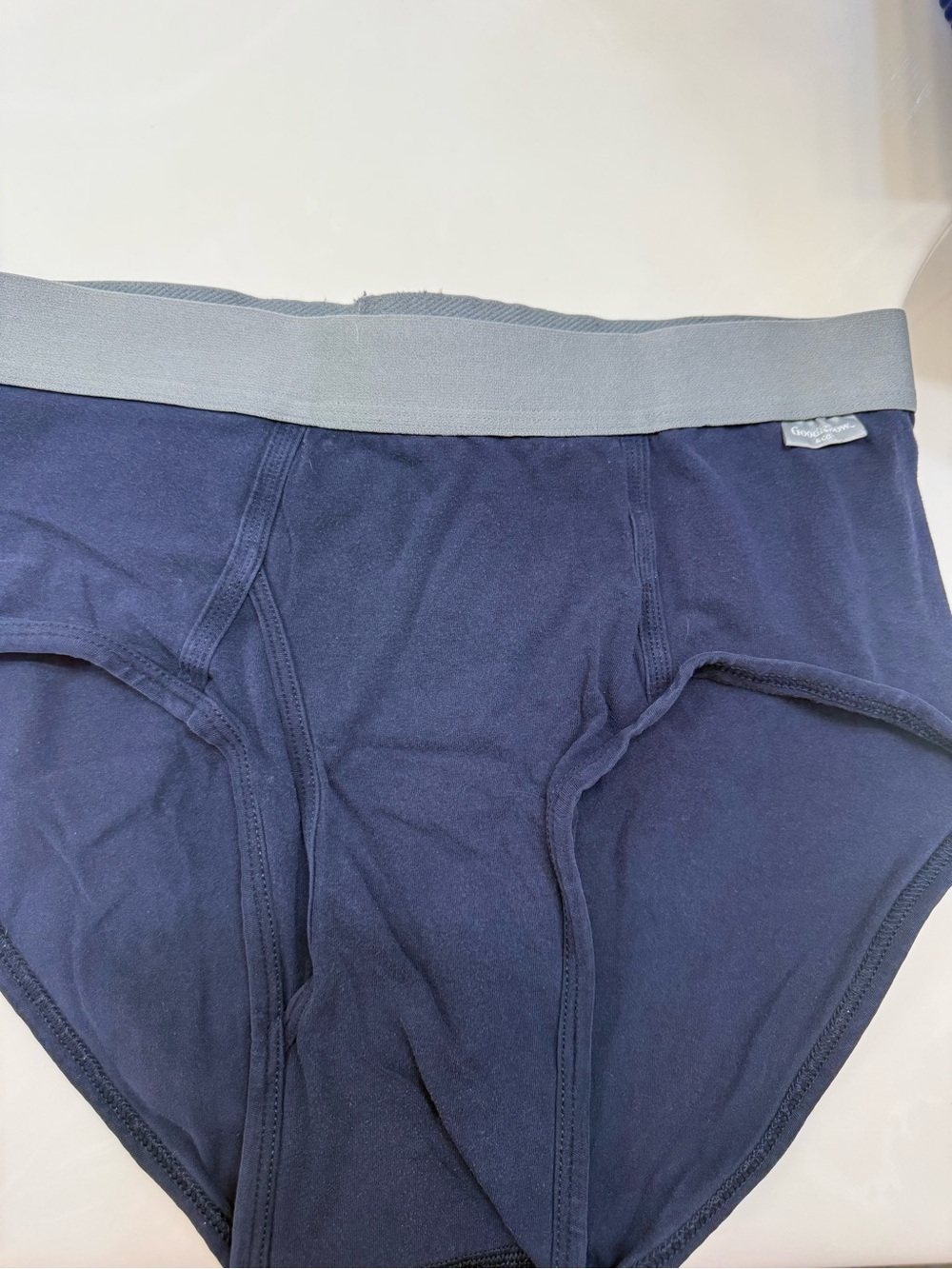 Goodfellow & Co Navy Briefs with Light Gray Waistband